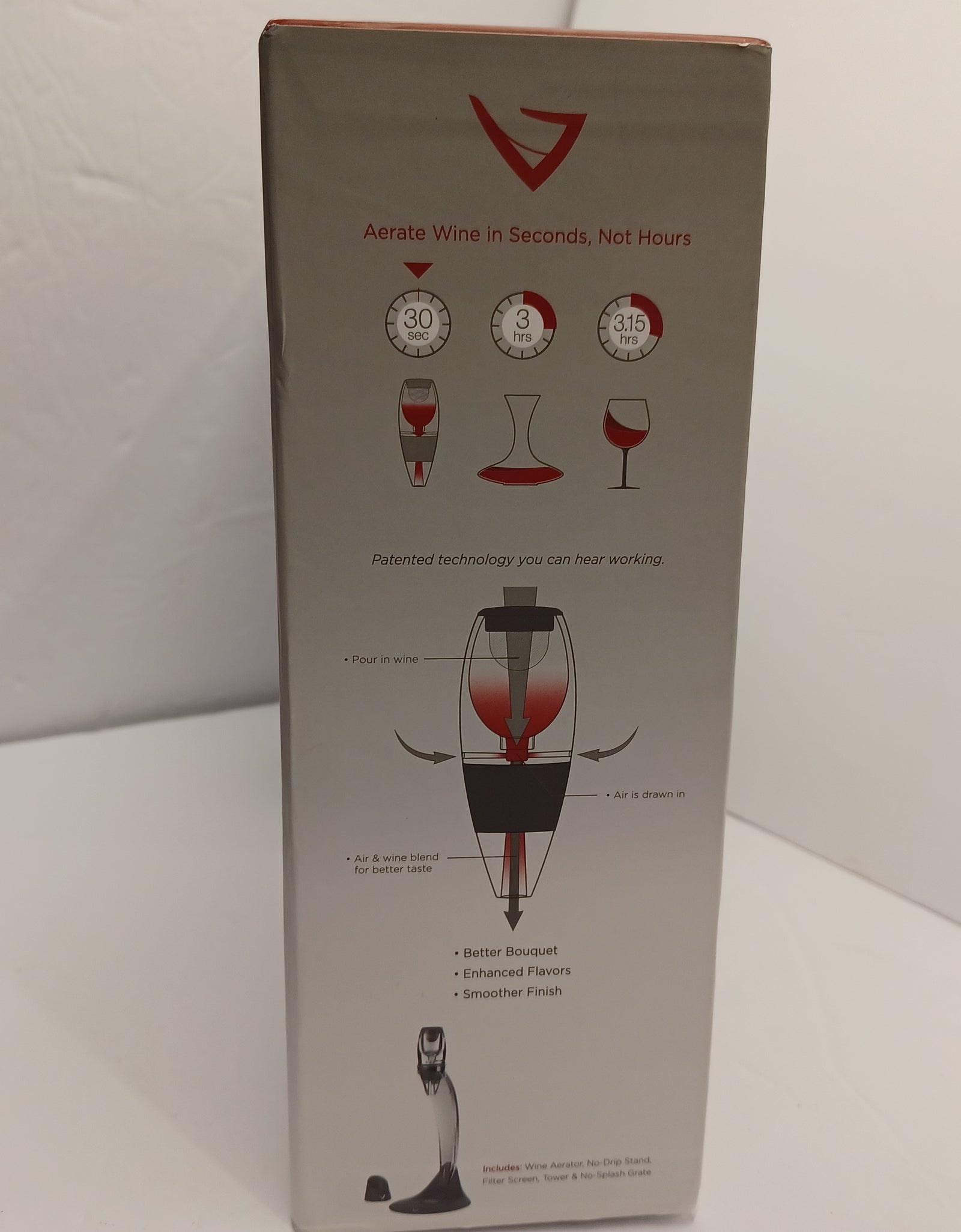 Vinturi Acrylic Wine Aerator Tower Set