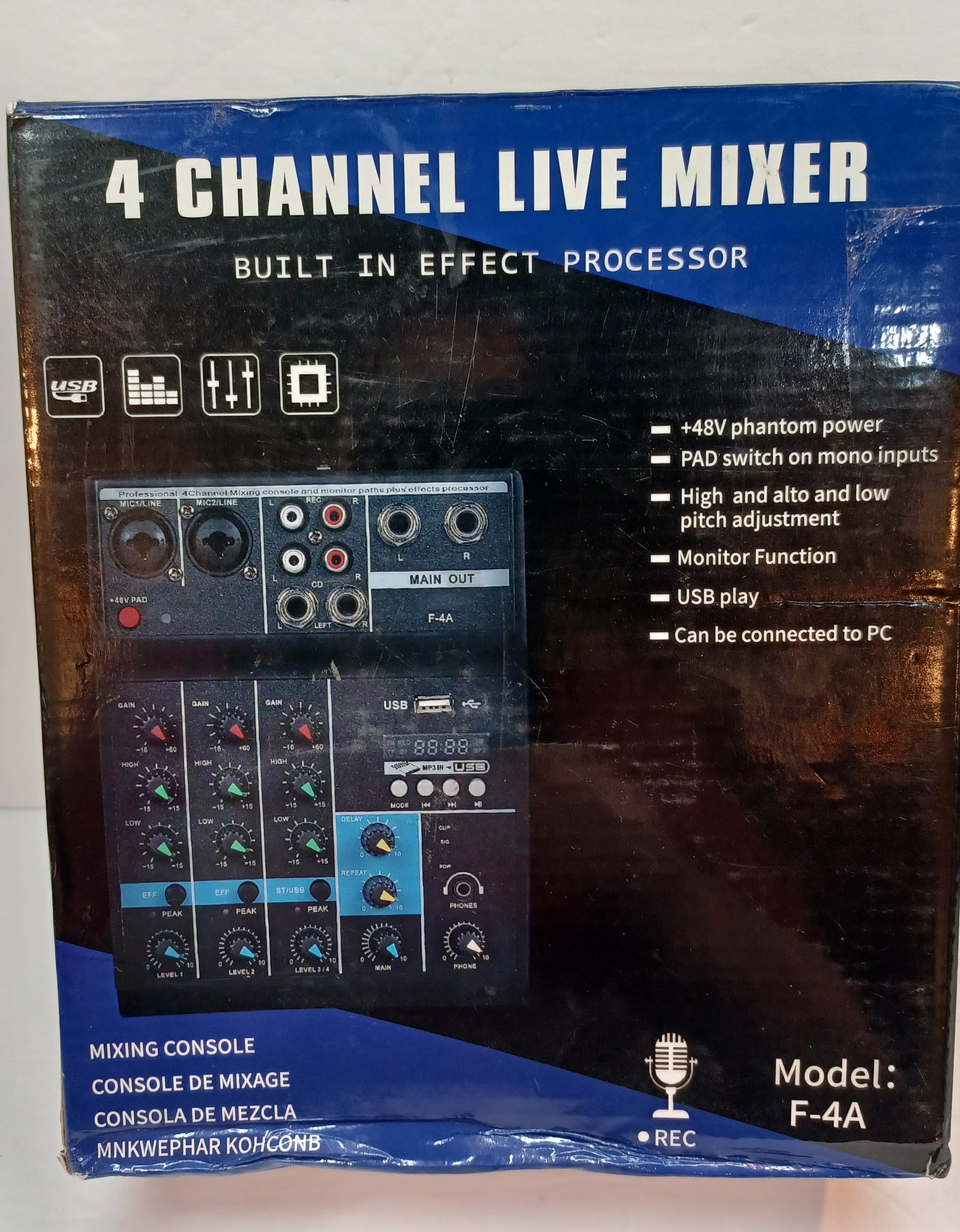 4 Channel Live Mixer