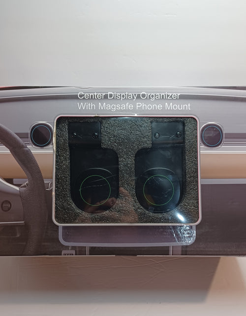 Load image into Gallery viewer, Tesla Center Console Organizer for Model Y Model 3 with Magnetic Cell Phone Hold
