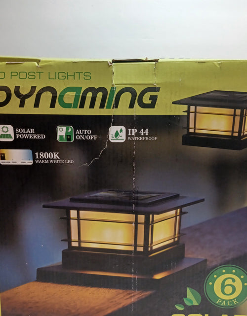 Load image into Gallery viewer, Dynaming 6 Pack Solar Post Lights Outdoor
