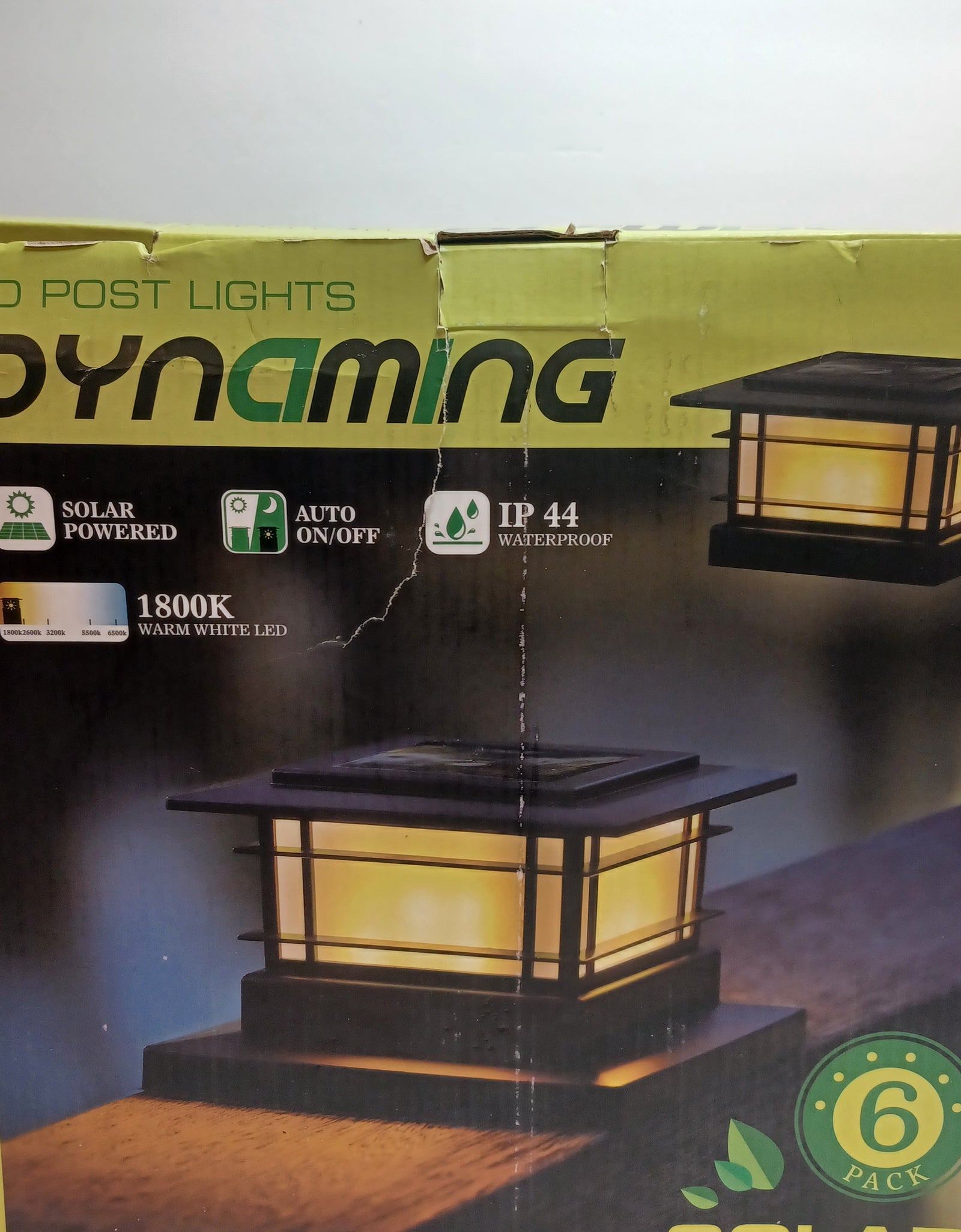 Dynaming 6 Pack Solar Post Lights Outdoor