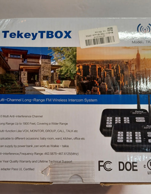 Load image into Gallery viewer, TekeyTBOX Multi-Channel Long-Range FM Wireless Intercom System
