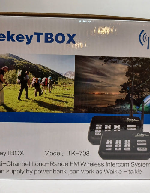 Load image into Gallery viewer, TekeyTBOX Multi-Channel Long-Range FM Wireless Intercom System
