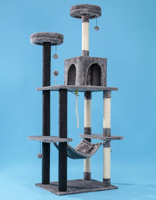 Load image into Gallery viewer, Pet Cat Tree House 7 Kinds House with Hanging Ball Cat Condo Climbing Frame Furniture Scratchers Post for Kitten Cat Playing Toy
