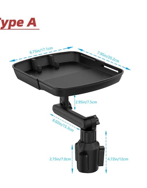 Load image into Gallery viewer, Cup Holder Tray for Car Car Tray Table Passenger Seats 360 Adjustable Stretchable Non-Slip Car Tray for Eating Portable Car
