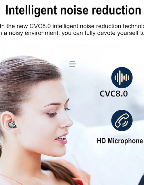 Load image into Gallery viewer, F9 Wireless Earphones Bluetooth TWS LED Dislpaly Binaural Headset Waterproof HD Calling CVC 8.0 Noise Reduction Headphones
