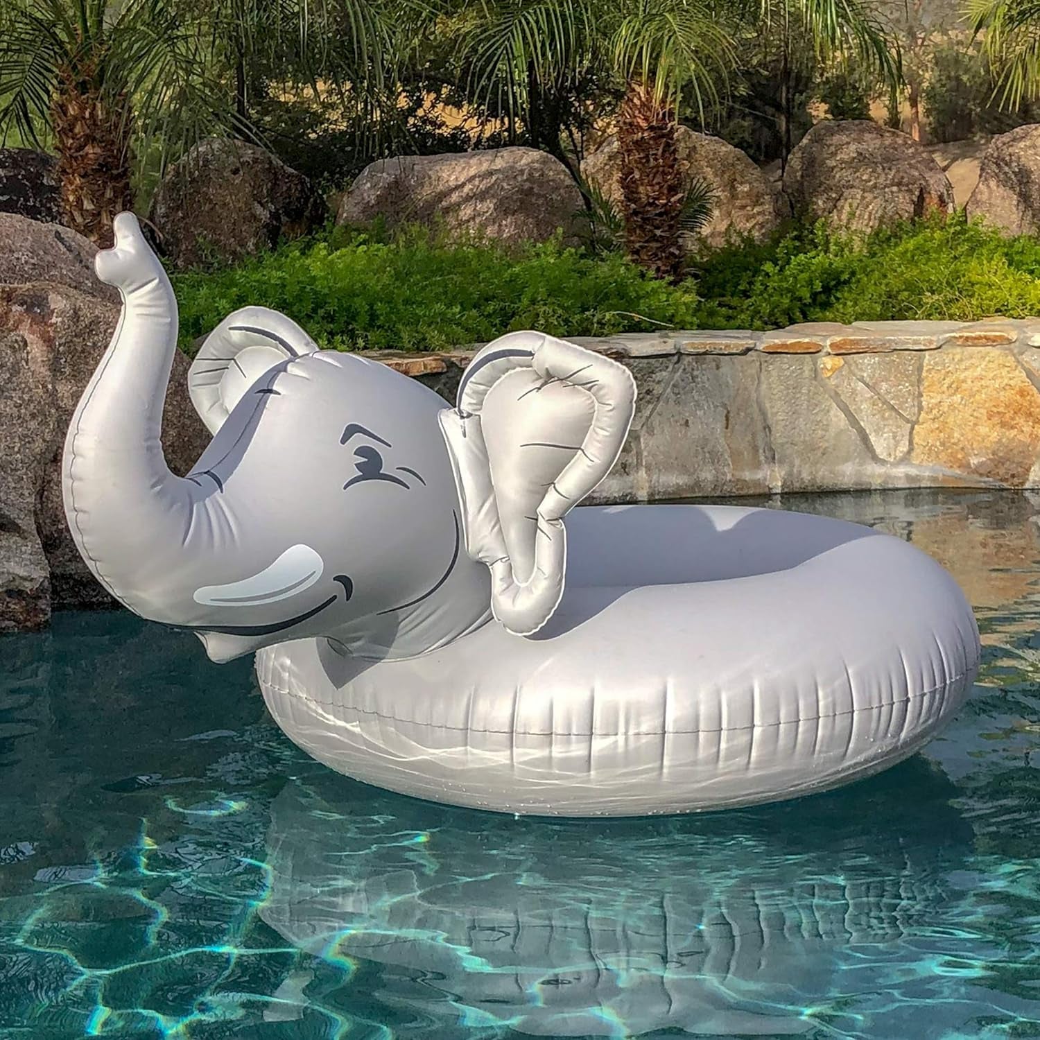 Elephant Pool Float Party Tube - Inflatable Rafts for Adults & Kids