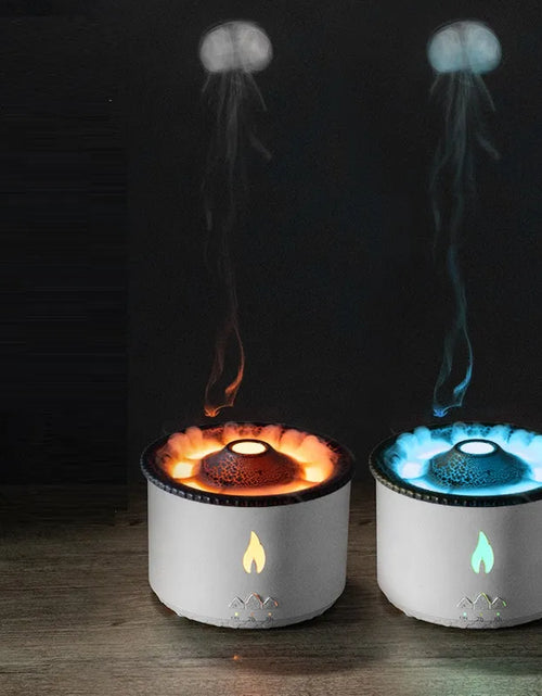 Load image into Gallery viewer, Home Desktop Flame Air Humidifier 360ML Aroma Diffuser Lava Volcano Design Flame Effect Fragrance Machine
