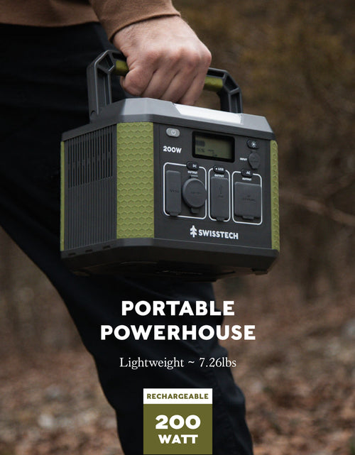 Load image into Gallery viewer, 200W Portable Power Station, 193Wh, Solar Generator for Camping and Travel Emergency
