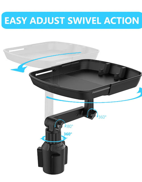 Load image into Gallery viewer, Cup Holder Tray for Car Car Tray Table Passenger Seats 360 Adjustable Stretchable Non-Slip Car Tray for Eating Portable Car
