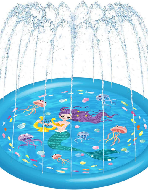 Load image into Gallery viewer, Kids Sprinklers for Outside, Splash Pad for Toddlers &amp; Baby Pool 3-In-1 59&quot; Water Toys Gifts for 1 2 3 4 5 Year Old Boys Girls Splash Play Mat(Mermaid)
