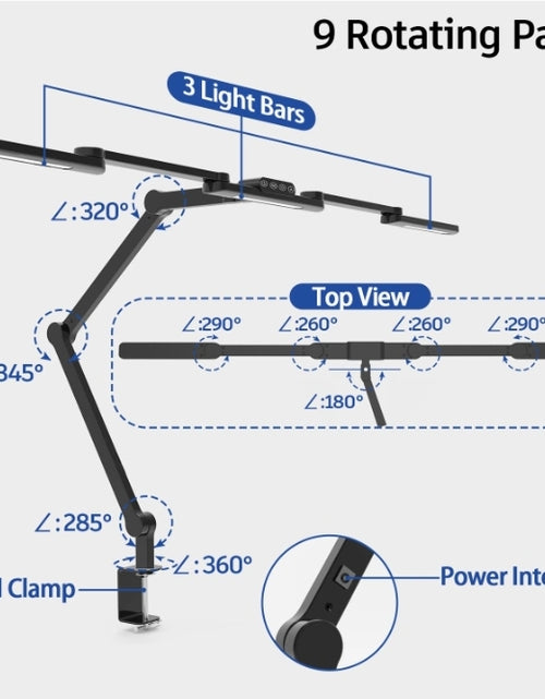 Load image into Gallery viewer, Transformable Desk Lamp- Pro with Swing Arm
