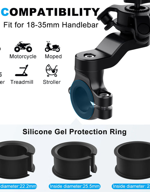 Load image into Gallery viewer, Bicycle Phone Holder Stand for Iphone Xiaomi Samsung Motorcycle Mobile Cellphone Holder Bike Scooter Handlebar Clip Mount
