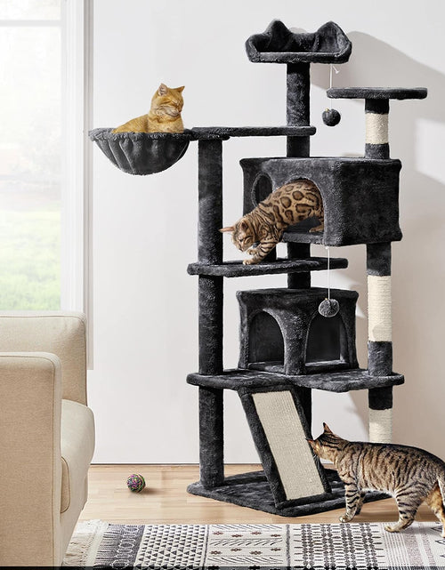 Load image into Gallery viewer, Multi-Level Cat Tree for Indoor Cats Cat Tree Tower for Large Cats with Sisal-Covered Scratching Posts, Condo, Stable Cat Tower, Cat Furniture Play Center for Indoor Cats Activity
