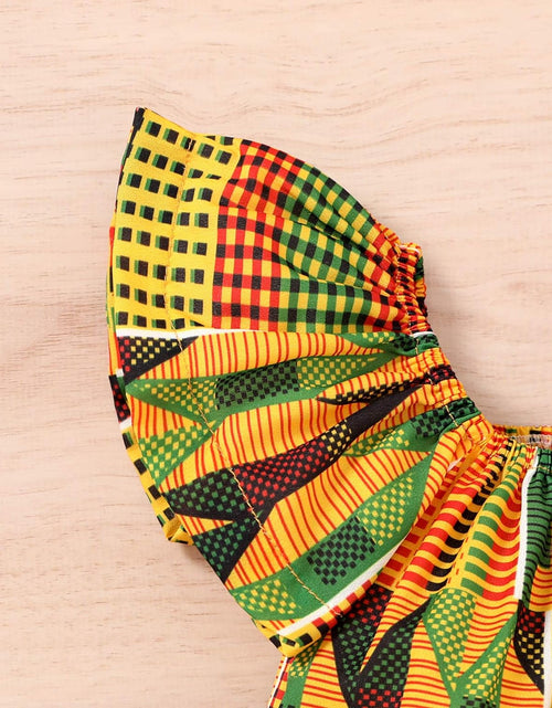 Load image into Gallery viewer, African Baby Clothes Girl Dashiki Ankara Outfit Set
