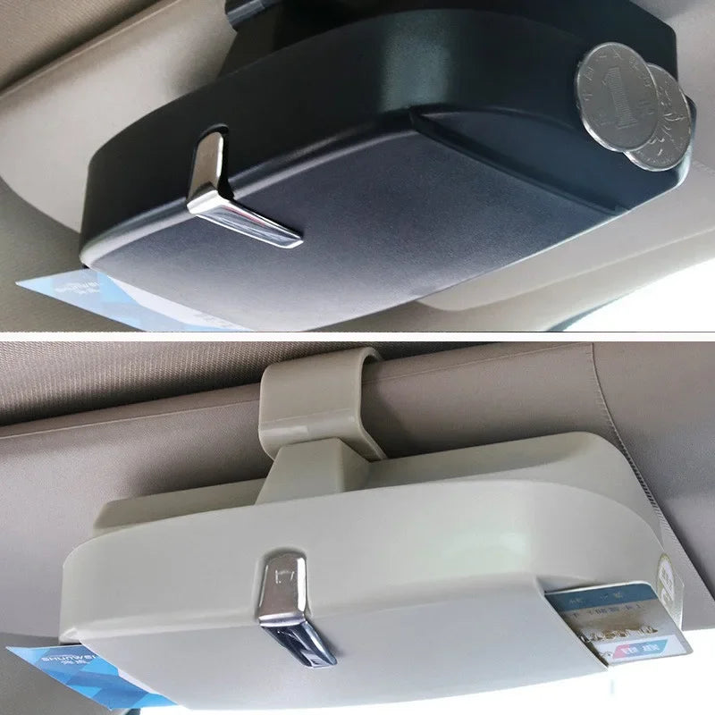 1PC Glasses Holder Magnetic Car Sun Visor Glasses Case Organizer Glasses Box Holder Visor Sunshade Car Holder for Glasses