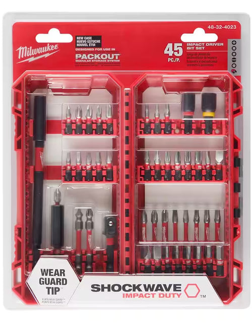 Load image into Gallery viewer, SHOCKWAVE Impact Duty Alloy Steel Screw Driver Bit Set (45-Piece)
