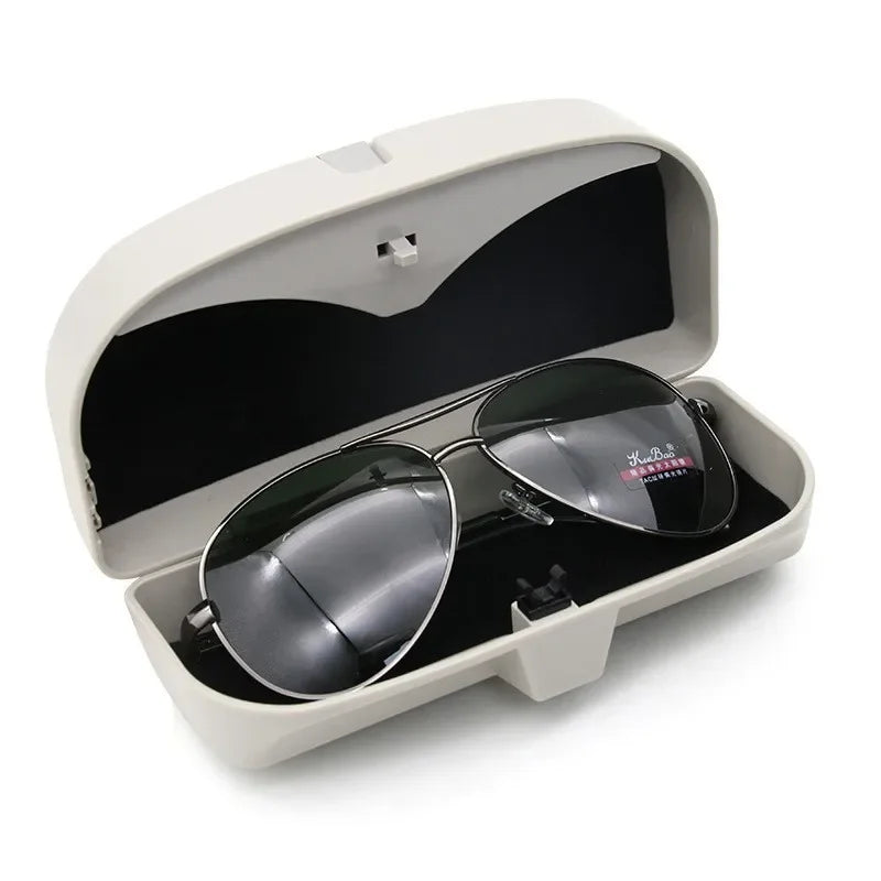 1PC Glasses Holder Magnetic Car Sun Visor Glasses Case Organizer Glasses Box Holder Visor Sunshade Car Holder for Glasses