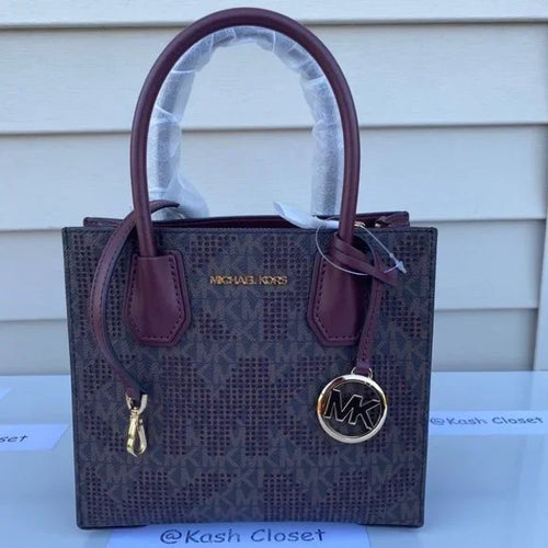 Load image into Gallery viewer, Michael Kors MERCER Medium Messenger Crossbody Satchel Bag $398
